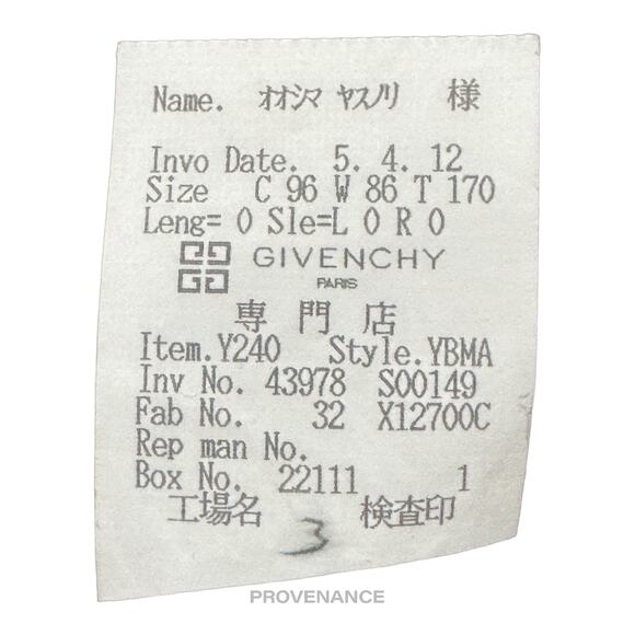 🔴 Givenchy Double Breasted Peak Lapel Jacket - Navy 38 - Picture 10 of 11